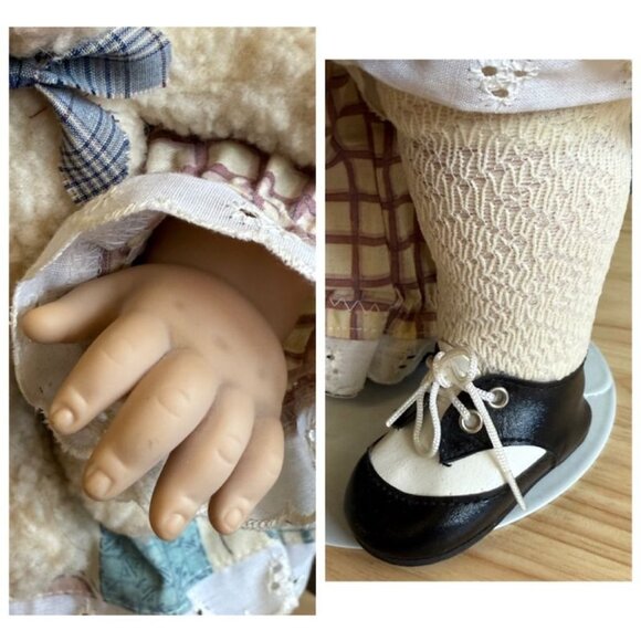 Vintage 1989 Karen McGuffey Miller "SnooKums" Doll With Curly Red Hair Glasses & - Picture 9 of 10